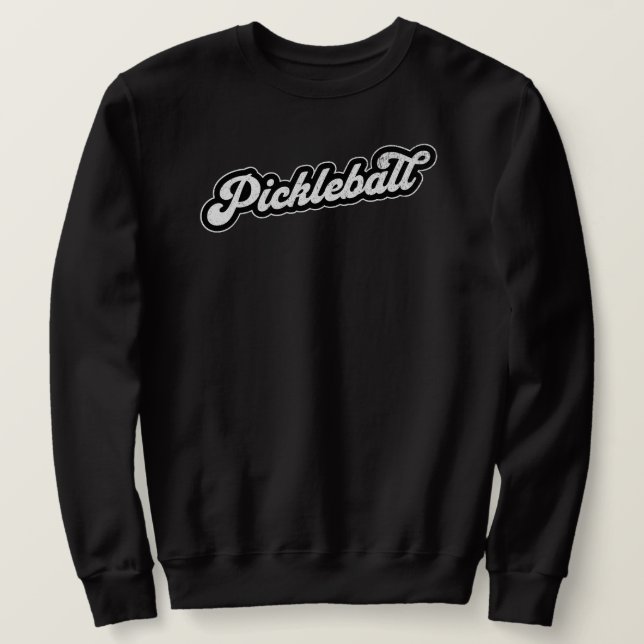Sudadera Pickleball Vintage Retro (Anverso del diseño)