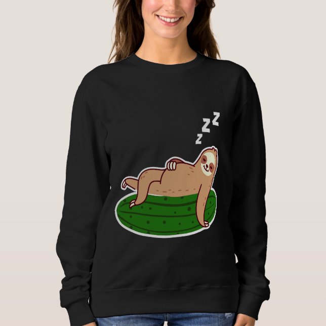 Sudadera Pickles Sloth Cucumbers Gherkin (Anverso)