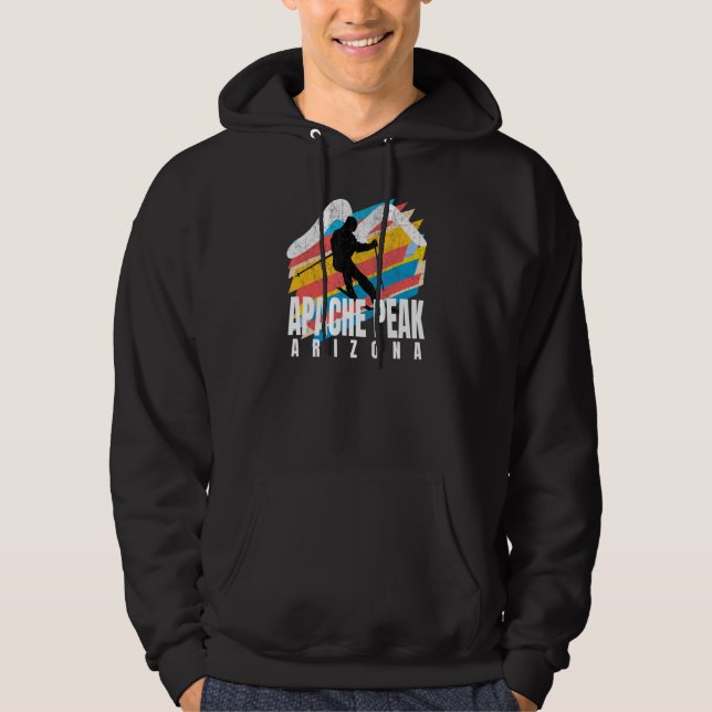 Sudadera Pico Ski Apache Geométrico Retro Rayado Apache Pea (Anverso)