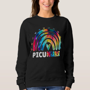 Sudadera Picu Enfermera Arco Iris Divertido Pediátrico Inte