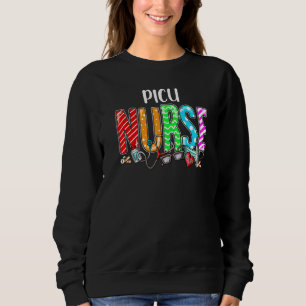 Sudadera Picu Enfermera Plaid Red Love Heart Stethoscope Rn