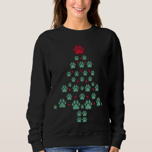 Sudadera Pie de garras de perro súper lindo Imprimir árbol