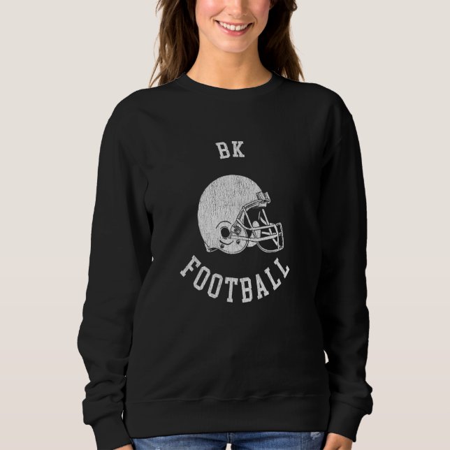 Sudadera Pie de retro del casco del fútbol del contraataque (Anverso)