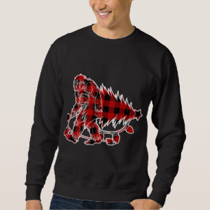 Sudadera Pie grande con árbol de navidad Sasquatch Creyente