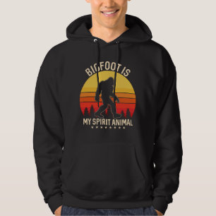 Sudadera Pie grande mi animal espiritual   Bigfoot Retro