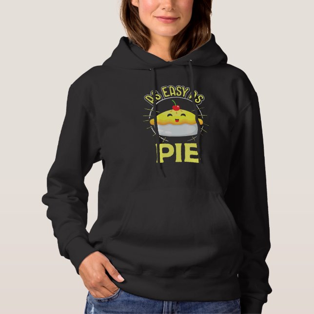 Sudadera Pie lindo - Tan fácil como idiota de piano (Anverso)