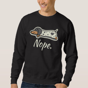 Sudadera Piebald Dachshund Dog Lazy Nope Dachsie Wiener Dox