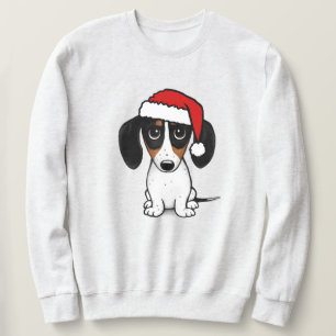 Sudadera Piebald Dachshund Santa Cute Perro Wiener