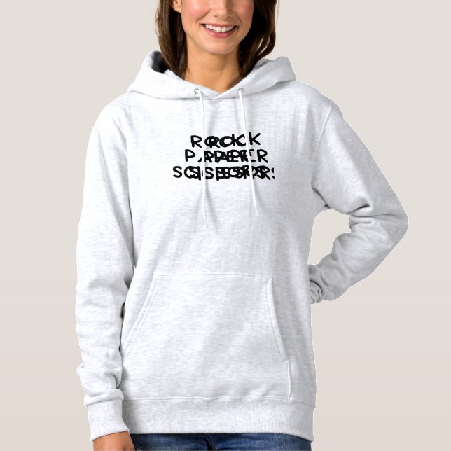 Sudadera piedra papel tijera (Anverso)