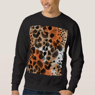 Sudadera Piel animal: patrón de leopardo creativo.