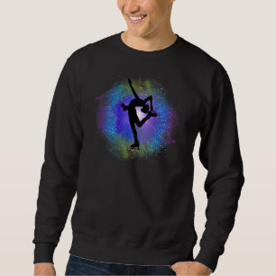 Sudadera Piel de hielo de bailarina de silueta Figura Skate