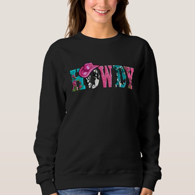 Sudadera Piel de vaca de lechuza occidental de Howdy (Anverso)