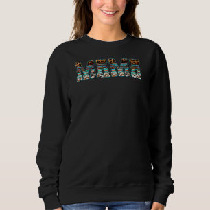 Sudadera Piel de vaca occidental Serape Cowgirl Mom Rodeo M
