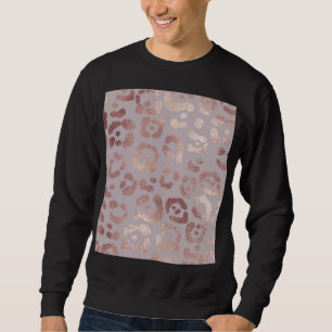Sudadera Piel leopardo: elegancia dorada rosa.