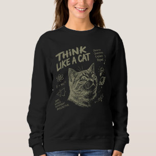 Sudadera Piensa como un gato: Genio curioso