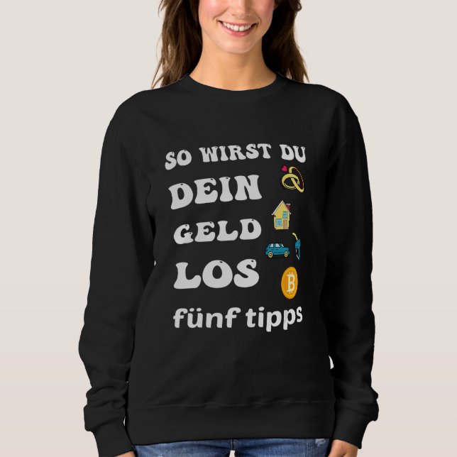 Sudadera Pierde Dinero para Trader Criptomoneda (Anverso)