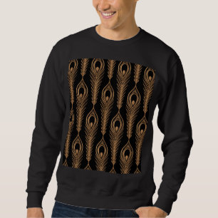 Sudadera Pies De Pavo Real, Patrón Oriental De Lujo.