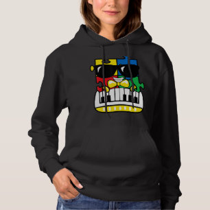 Sudadera Pieza B de rompecabezas de piano de conciencia sob