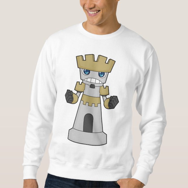 Sudadera Pieza de ajedrez Rook Chess (Anverso)