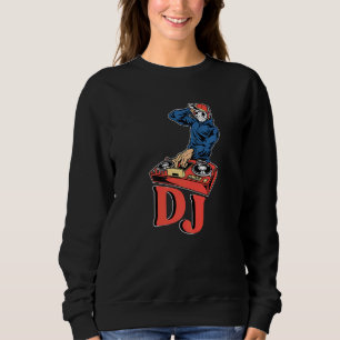 Sudadera Pieza de auricular del DJ Turntable Bass Music Roc