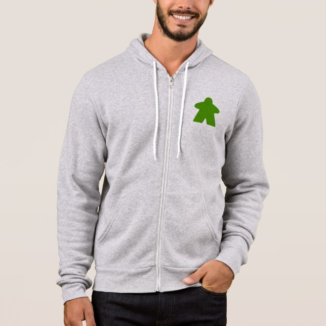 Sudadera Pieza de juego de tablero de piel verde (Anverso)