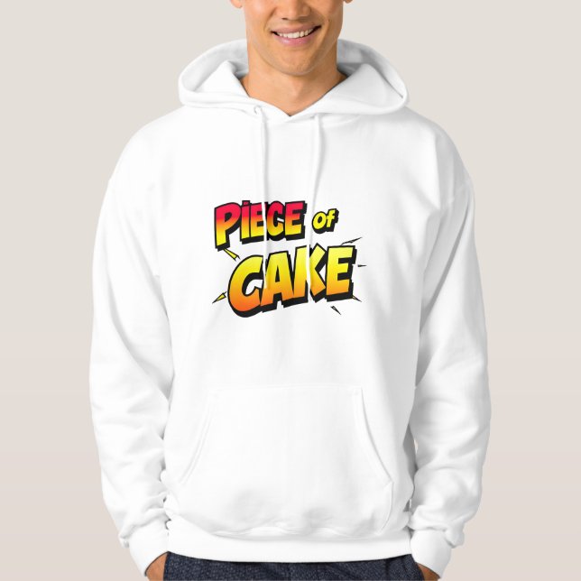 Sudadera Pieza de pastel - Tipografía lúdica (Anverso)