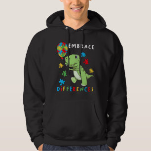 Sudadera Pieza de rompecabezas de dinosaurio Autismo Concie