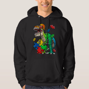 Sudadera Pieza de rompecabezas de dinosaurio T Rex para la 