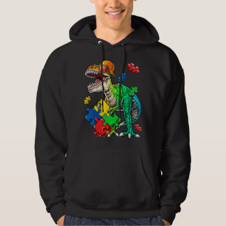 Sudadera Pieza de rompecabezas de dinosaurio T Rex para la
