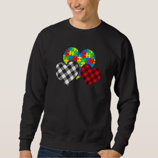 Sudadera Pieza de rompecabezas del corazón lindo Búfalo con