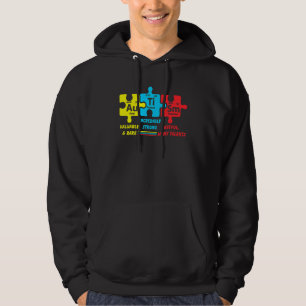 Sudadera Pieza de rompecabezas del elemento químico de sens