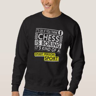Sudadera Pieza Del Jugador De Ajedrez Vintage Está Bien Si