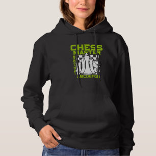 Sudadera Piezas de Ajedrez Maestro Tablero de Ajedrez Jaque