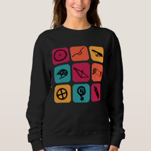 Sudadera Piezas de bicicleta antigua para ciclistas