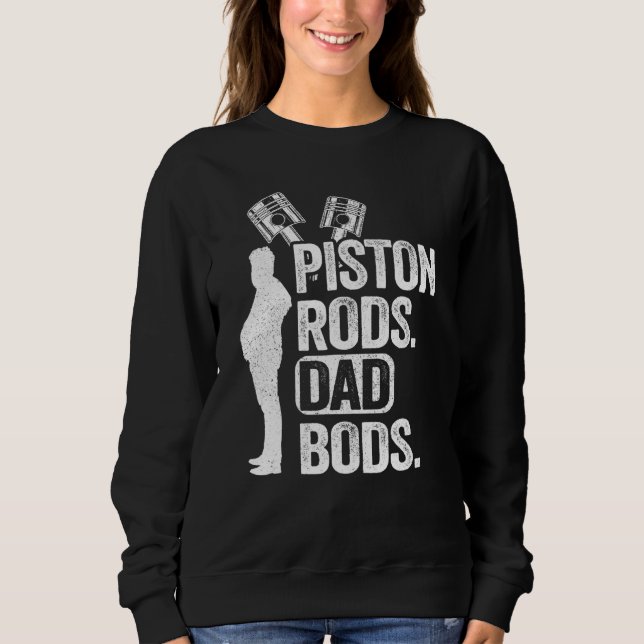 Sudadera Piezas De Coches De Carrera De Garaje Mecánico Pis (Anverso)