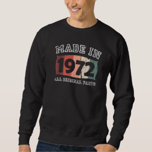 Sudadera Piezas Originales De Vintage Distressed Made 1972