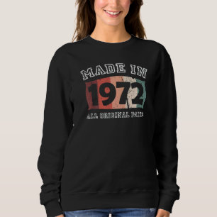 Sudadera Piezas Originales De Vintage Distressed Made 1972