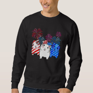 Sudadera Pig De Guinea Bandera Americana Patr De Fuego 4 De