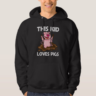 Sudadera Pig For Kids Boys Hog Farmer Farm Animal