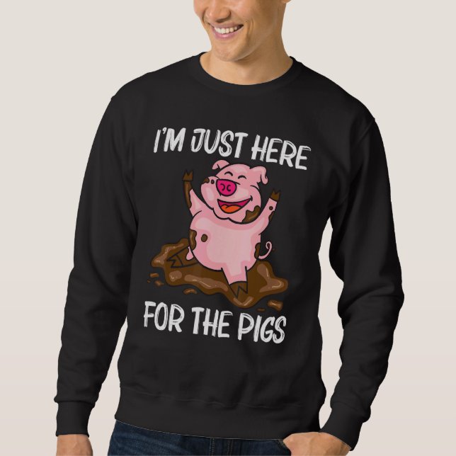 Sudadera Pig For Men Women Hog Farmer Farm Animal   (Anverso)