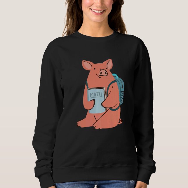 Sudadera Pig In School Math Class (Anverso)