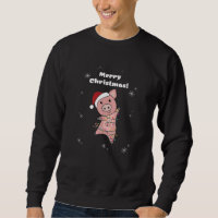 Pig Merry Christmas Animals Pigs