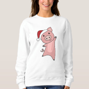Sudadera Pig Merry Christmas Animals Pigs