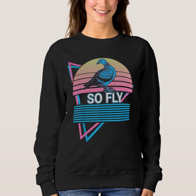 Sudadera Pigeon Retro So Fly (Anverso)