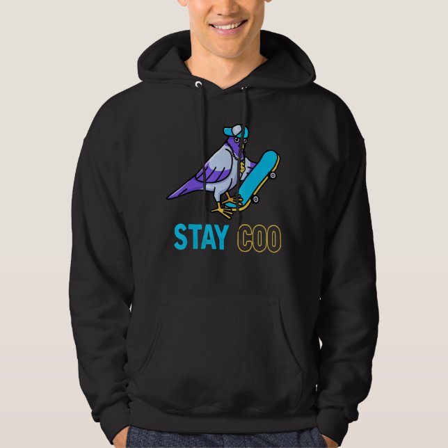 Sudadera Pigeon Skating Bird Watching (Anverso)