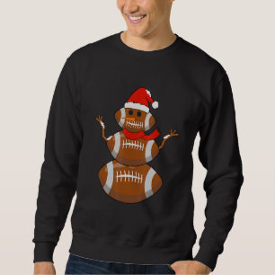 Sudadera Pijama a juego de hombre de nieve de fútbol y árbo