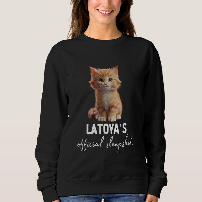 Sudadera Pijama Camisón Oficial de Gato de LATOYA (Anverso)