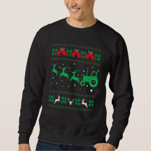 Sudadera Pijama de árbol de Navidad Divertido Camión Vagón 