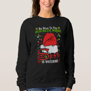 Sudadera Pijama de Navidad de Santa Sé Bueno Con La Enferme