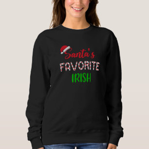 Sudadera Pijama de Navidad favorito de Santa irlandés